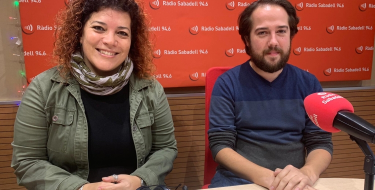 Cris Molins i Edu Navarro, coordinadors de Sabadell en Comú | Mireia Sans