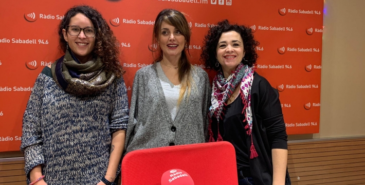 Silvia Mestres, Anna Rodríguez i Mireia Rico, membres de la comissió/ Mireia Sans