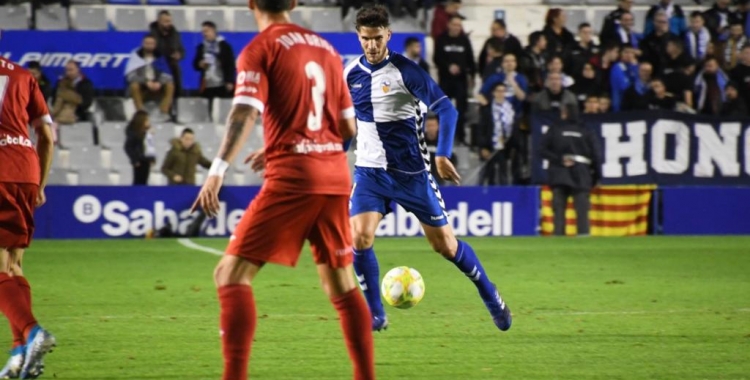 Cuevas, en el darrer partit contra el Lleida Esportiu | Críspulo Díaz