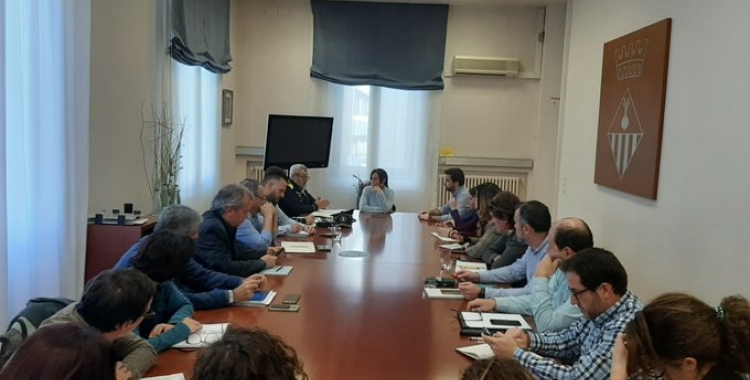 Imatge de la reunió del Comitè d'Emergències | Ajuntament de Sabadell