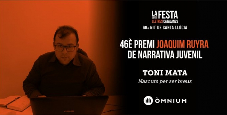 "Nascuts per ser breus" de Toni Mata, Premi Joaquim Ruyra a la Nit de Santa Llúcia | Òmnium Cultural