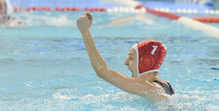 Ester celebra el penal aturat durant la final de l'Eurolliga | Roger Benet