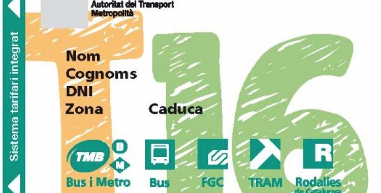 Ara el cost inicial d'emissió de la targeta T-16 és gratuït | Cedida