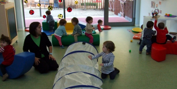 Imatge d'una classe a l'escola bressol de La Creu Alta | Cedida