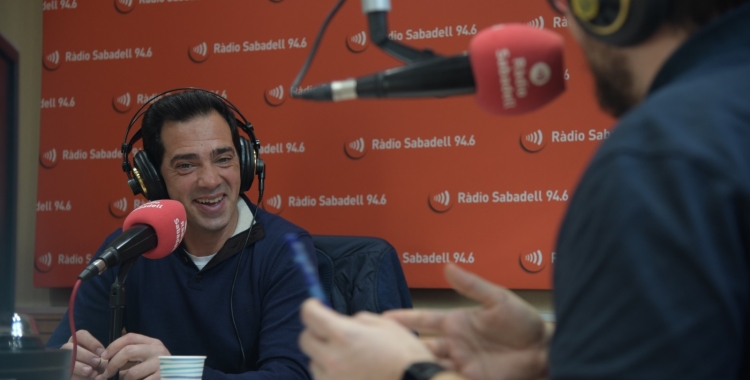 David Pirri als estudis de Ràdio Sabadell | Pau Vituri
