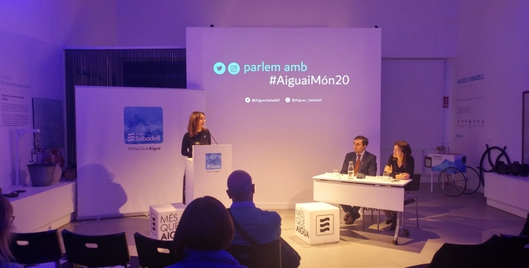 La Secretària de Medi Ambient i Sostenibilitat de la Generalitat, Marta Subirà, a l'Aula de l'Aigua | Ràdio Sabadell