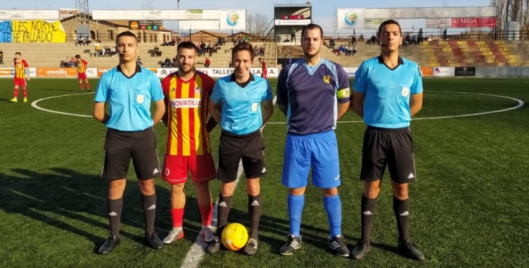 Fotografia de capitans abans de començar el partit | @SabadellNord