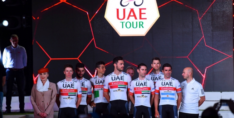 L'equip de De la Cruz s'ha vist afectat de ple al Tour dels Emirats Àrabs | UAE Emirates