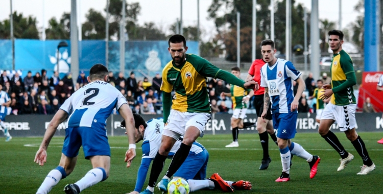 Grego en una imatge de l'Espanyol B-Sabadell | Sandra Dihör