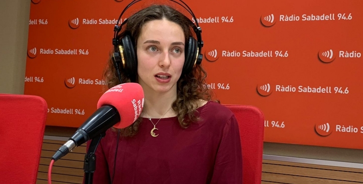 Emma Garcia avui als estudis de Ràdio Sabadell | Pau Vituri