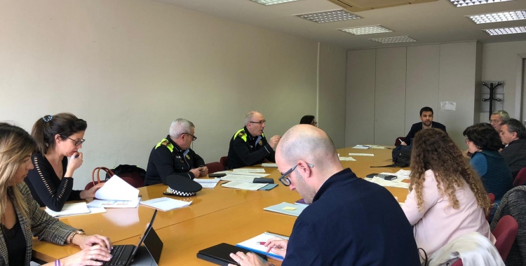 Imatge del comitè de seguiment del coronavirus a Sabadell | Cedida