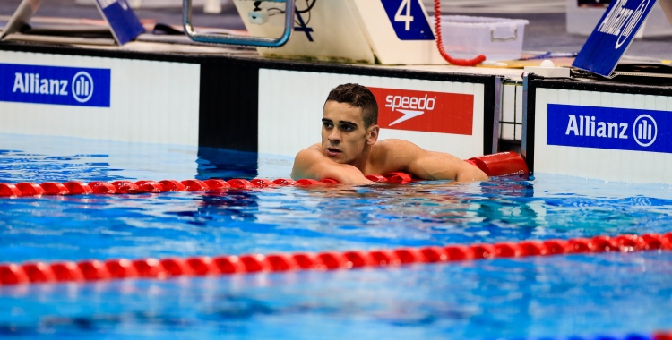 Óscar Salguero, després de realitzar una prova | Comitè Paralímpic Espanyol