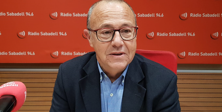 Joan Martí, director general del Parc Taulí, en una entrevista a Ràdio Sabadell | Núria García