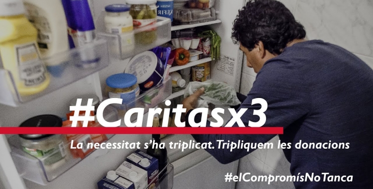 Imatge de la campanya #Caritasx3 | Cedida