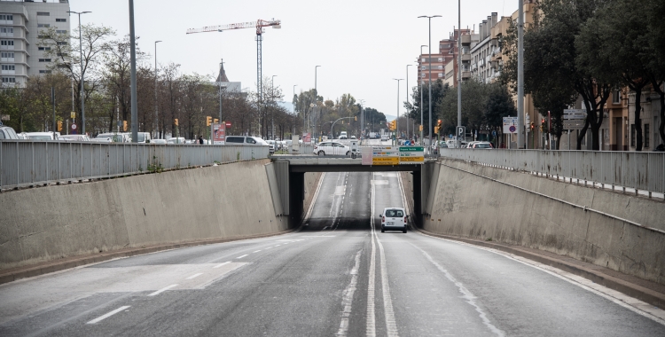 La Gran Via, durant el confinament/ Roger Benet