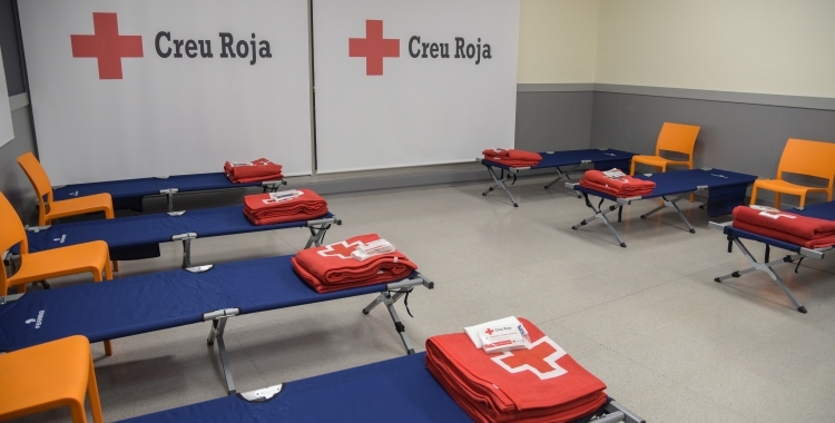 Les dependències de Creu Roja d'atenció als sense sostre durant l'any/ Roger Benet
