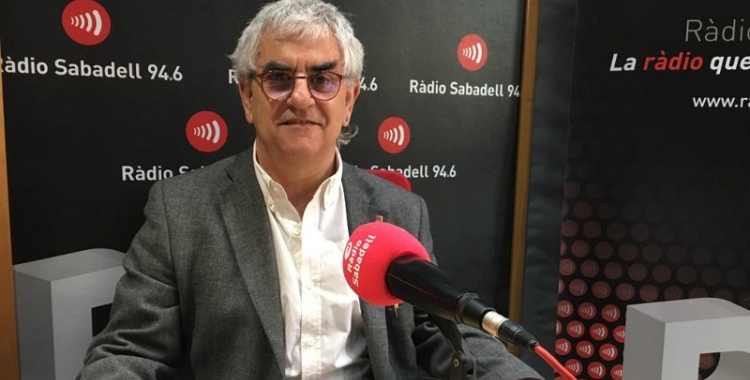 Jesús Viñas, director dels Serveis Territorials d'Educació, en una entrevista a Ràdio Sabadell