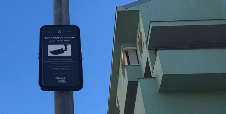 L’Ajuntament va instal·lar quatre càmeres de seguretat al barri