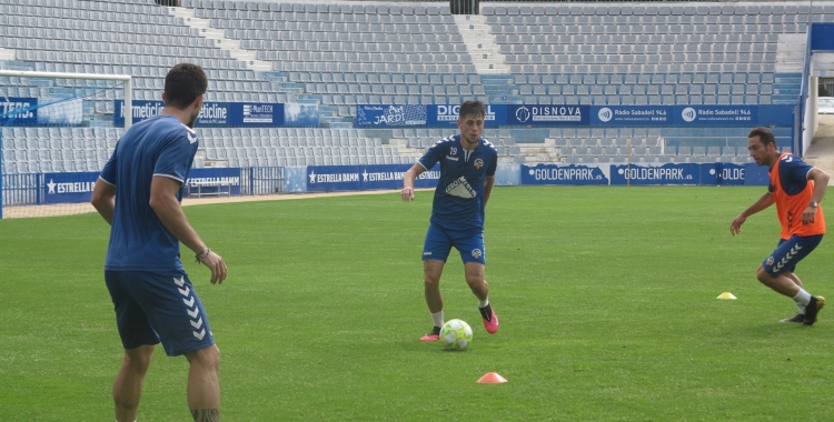 El Sabadell s'ha pogut entrenar amb grups de fins a 10 jugadors | CE Sabadell