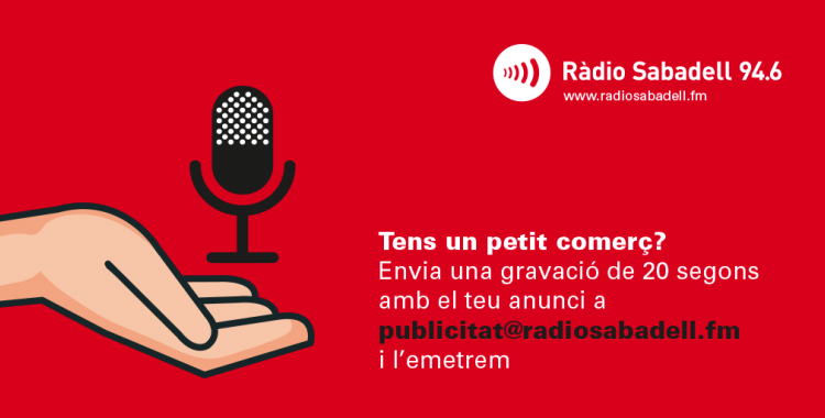Ràdio Sabadell ofereix espais de publicitat gratuïta als comerços i empreses de proximitat