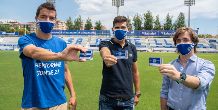 Pedro Capó, Antonio Hidalgo i Jose Manzanera, en la presentació de la campanya | Roger Benet