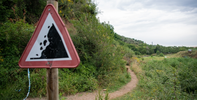 Un dels camins del Ripoll afectats pels temporals/ Roger Benet