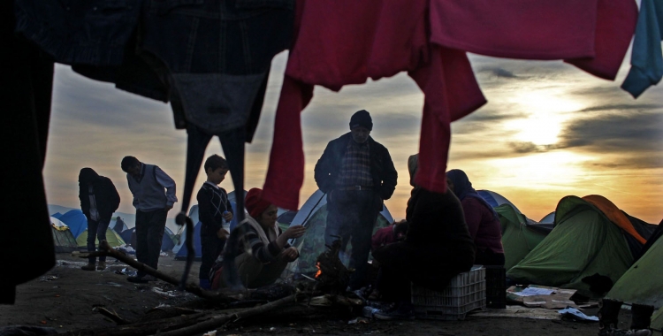 Imatge d'un camp de refugiats/ Cedida Sergi Càmara