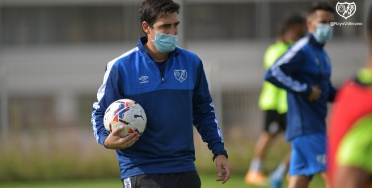 Iraola, en un entrenament aquesta setmana amb el seu equip | Rayo Vallecano