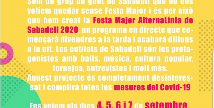 Imatge explicativa sobre què és l'Alternalínia 2020