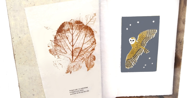 El cub Blanc: l'artista sabadellenca Blauna exposa 'Resiliència' una mostra dels seus gravats i estampacions a l'Acadèmia