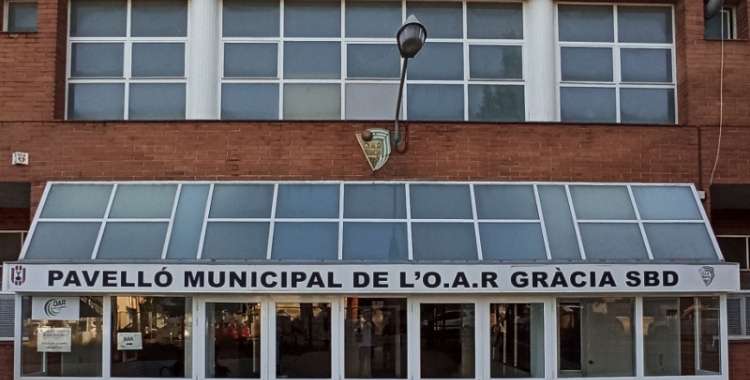 Exterior del pavelló municipal de Gràcia/ Cedida