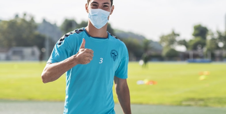 Josu, en un entrenament