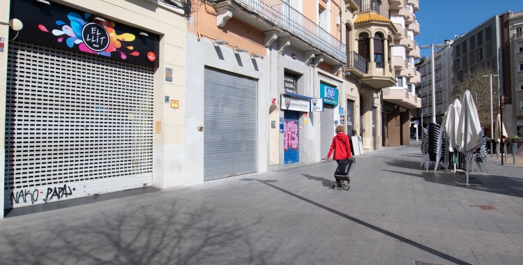 Bars del Passeig tancats, durant el confinament/ Roger Benet