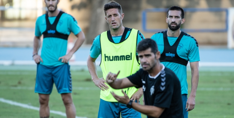 Edgar Hernández en un entrenament