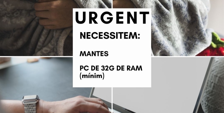 Actua Vallès  fa una crida per aconseguir mantes per les persones sense llar i un ordinador per un jove del projecte SAVA