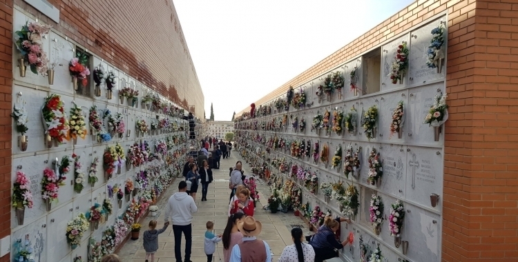 El cementiri de Sabadell, durant Tots Sants de l'any passat/ Arxiu