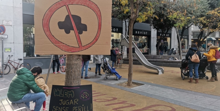 Portesta a la plaça de l'Àngel | Cedida 