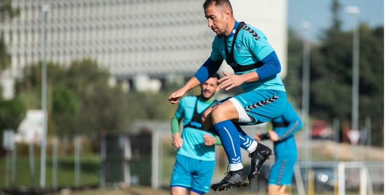 Àngel en un entrenament aquesta temporada al CAR de Sant Cugat | CES