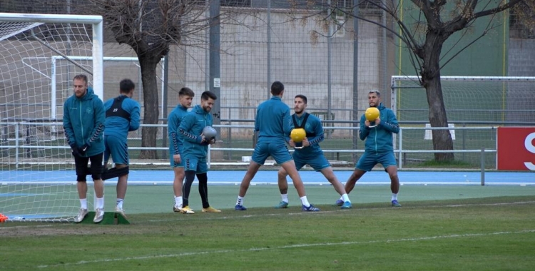 Per la tarda, el Sabadell s'ha exercitat a Sant Oleguer | Roger Benet