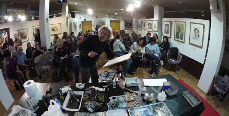 El cub blanc: ATOMA, el taller d'aquarel·la del sabadellenc Joan Coch 