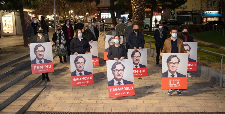 Els socialistes s'han trobat a la plaça del Pi | Roger Benet