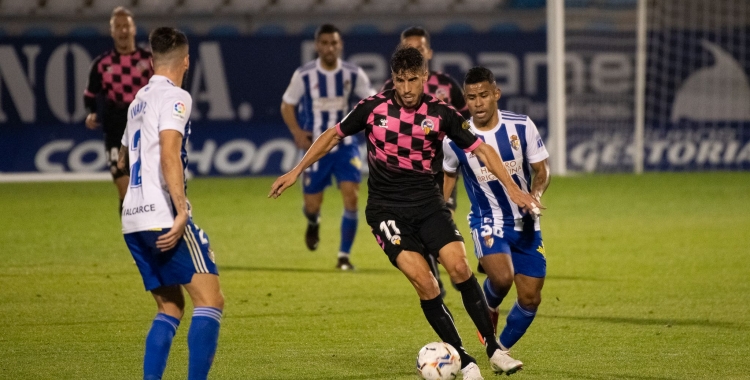 Néstor, en el partit de fa uns mesos a Ponferrada | Arxiu