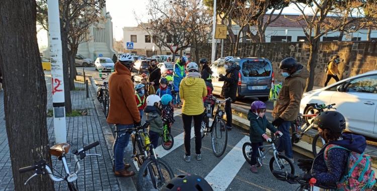 El bicibús de l'AMPA Samuntada