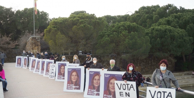 Els membres d'En Comú Podem al Parc Catalunya | Cedida