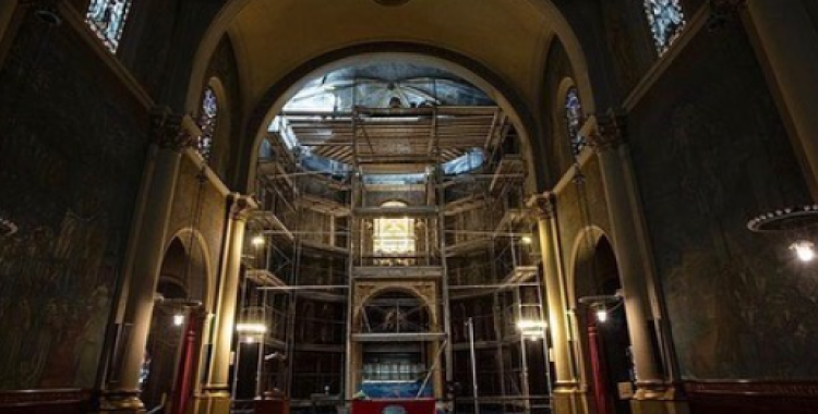 El cub blanc | Aleix Bareberà, restaurador: "Estem treballant per recuperar exactament el traç i el color del pintor, Antoni Vila Arrufat"