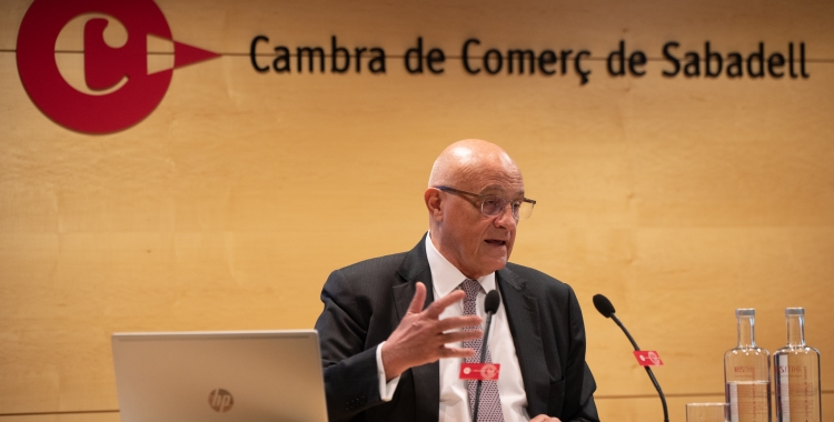 El president del BS, Josep Oliu, a la Cambra de Comerç de Sabadell | Roger Benet