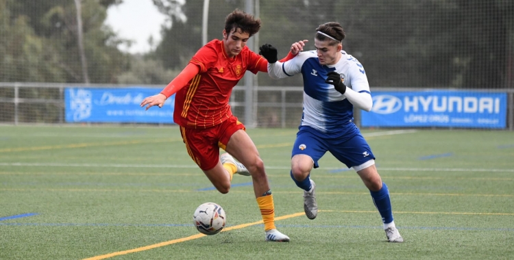 Acció del partit contra Zaragoza a Olímpia | @FutBaseCES