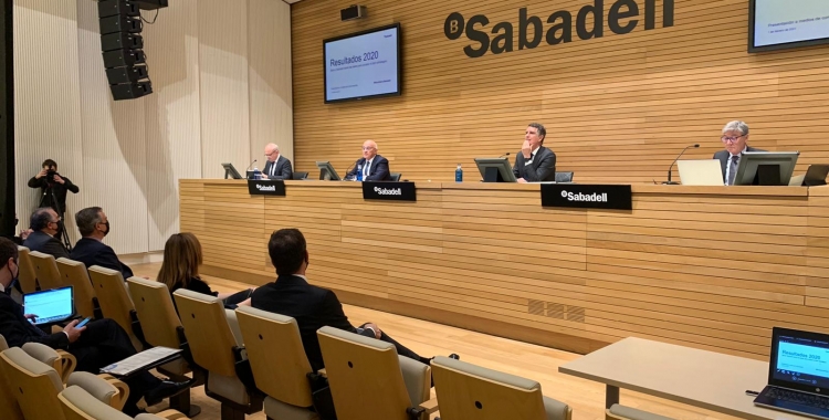 Banc Sabadell presenta els resultats del 2020 | Cedida