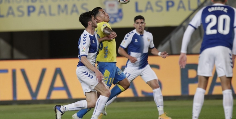 Jaime Sánchez, en una acció de l'últim partit amb Araujo | UDLP