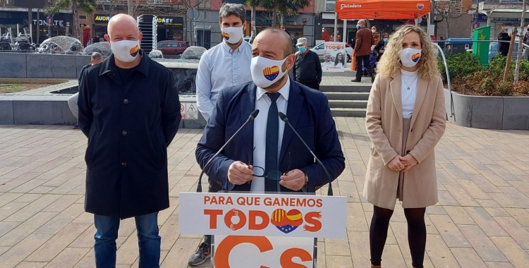 Cañas i Garcia, a l'acte de la plaça del Pi